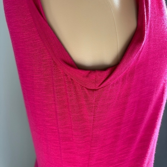 NWOT Cupcakes and Cashmere Vince fuchsia dress front knot lined skirt size M - Picture 9 of 12
